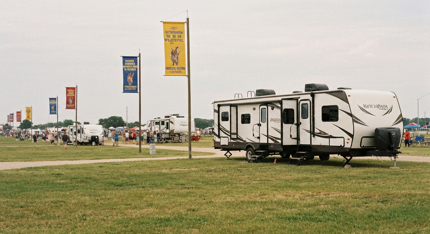 RV rental for Hutchinson Wild West Festival near Hesston