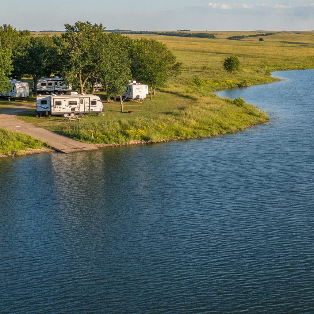 Marion Reservoir near Hesston, Kansas