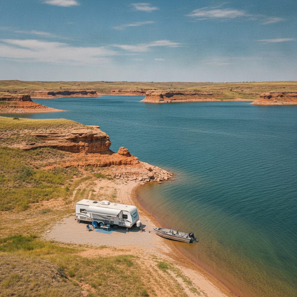 Wilson Lake near Hesston, Kansas